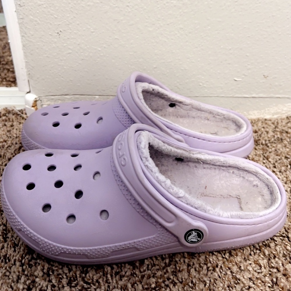Purple Crocs